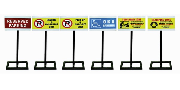 reserve parking signboard